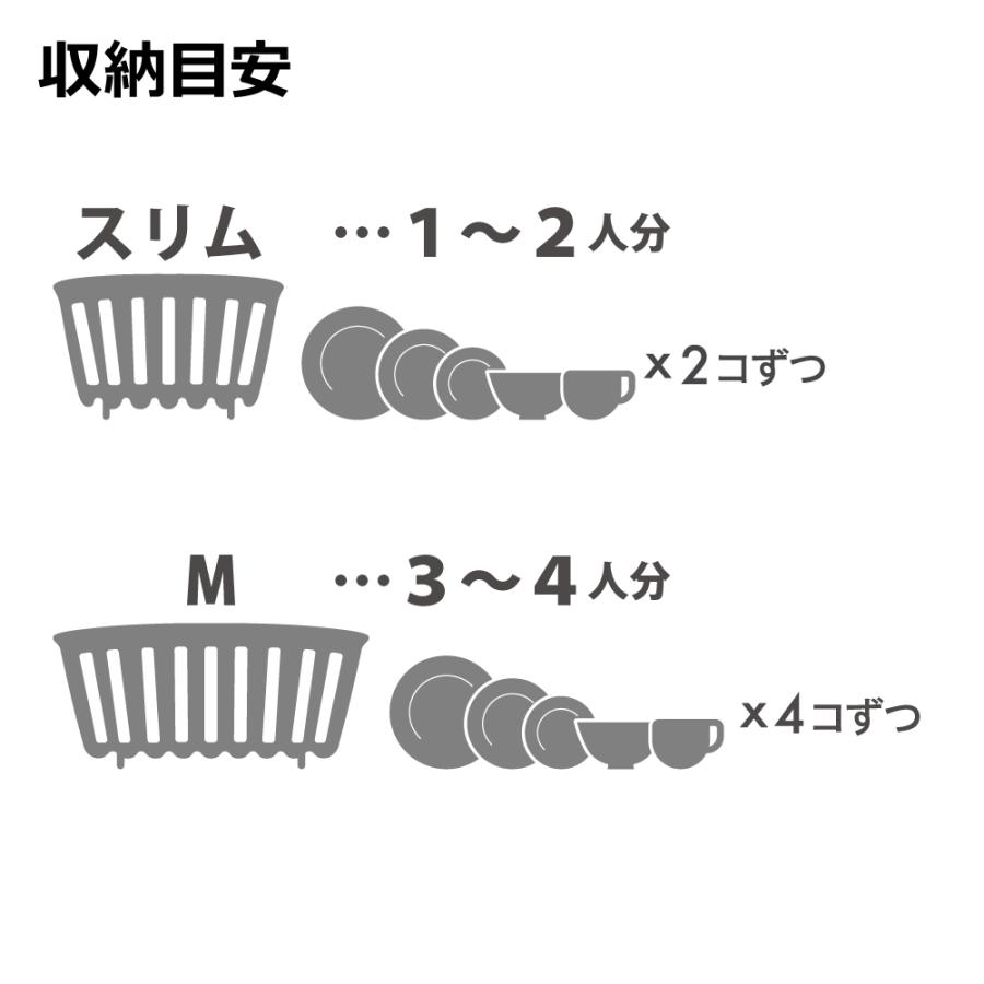 水切り クレース ディッシュドレイナー M リッチェル 水切りラック シンク上 キッチン 台所 | リッチェル | 10
