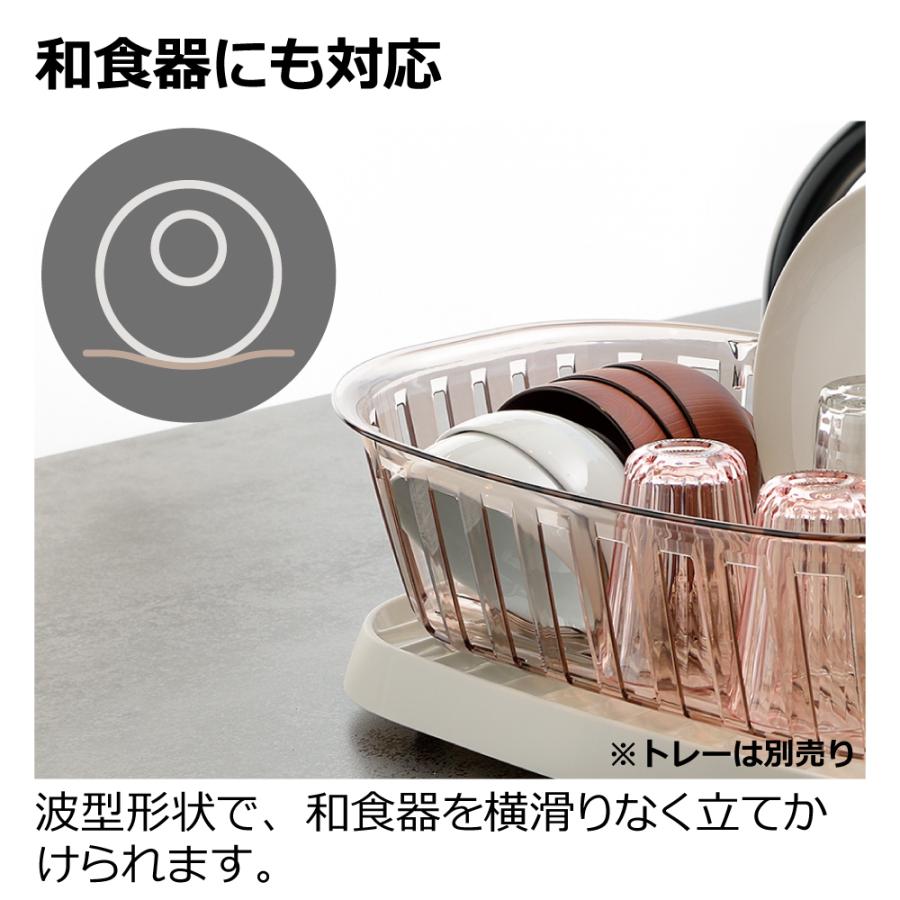 水切り クレース ディッシュドレイナー M リッチェル 水切りラック シンク上 キッチン 台所 | リッチェル | 06