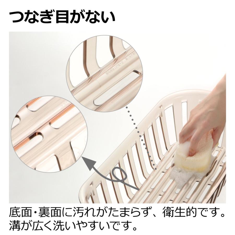 水切り クレース ディッシュドレイナー M リッチェル 水切りラック シンク上 キッチン 台所 | リッチェル | 07