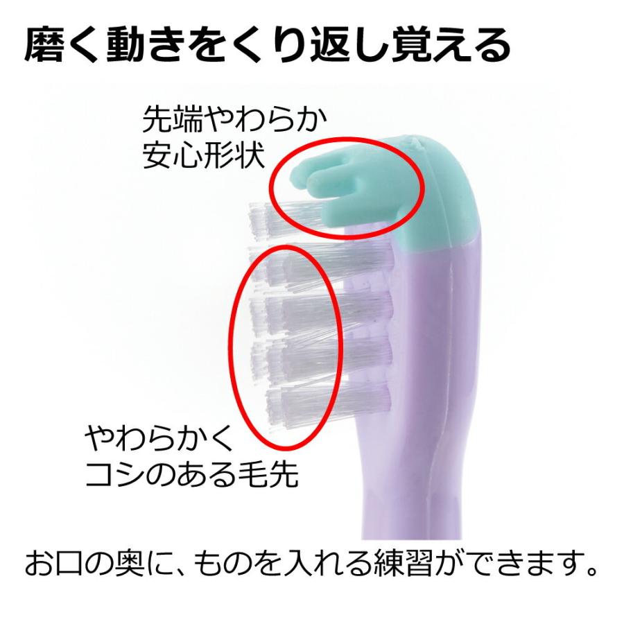 ベビー歯ブラシ トライ おはし持ちベビーハブラシ 2本入 リッチェル 乳歯 歯みがき 練習 トレーニング 赤ちゃん | リッチェル | 03