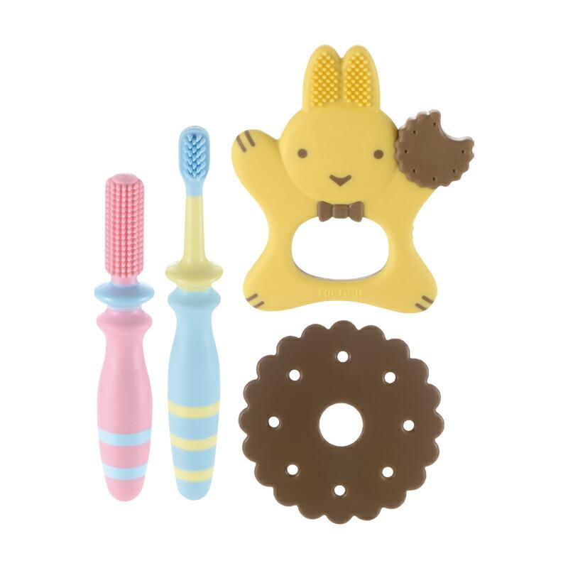 ベビー歯ブラシ トライ 歯みがき習慣スタートセット リッチェル 乳歯 歯みがき 練習 トレーニング 赤ちゃん | リッチェル | 01