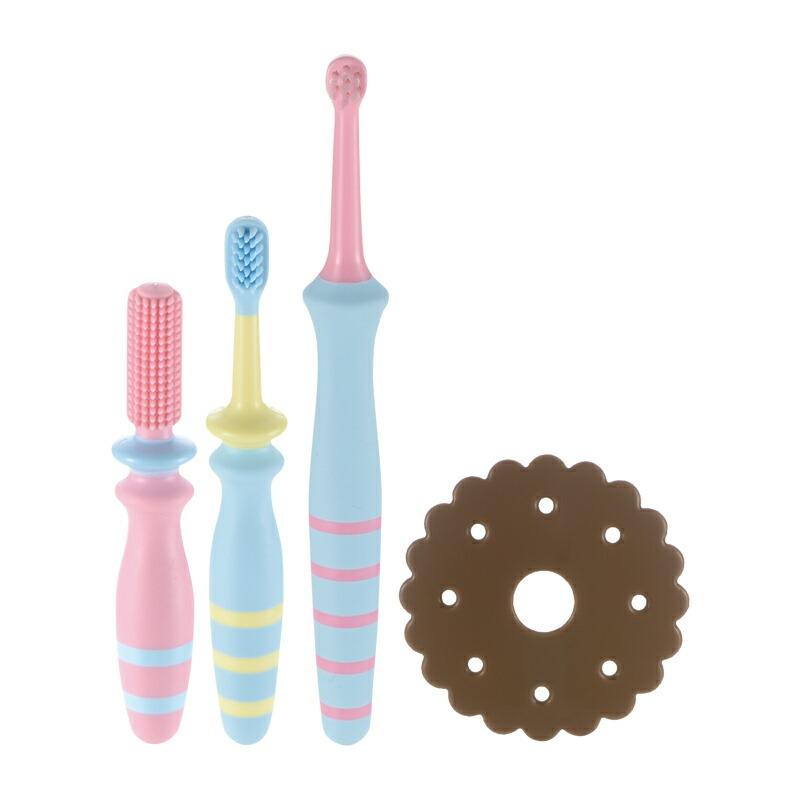 ベビー歯ブラシ トライ たべたら歯みがきセット 前歯用 リッチェル 乳歯 仕上げ 歯みがき 練習 トレーニング 赤ちゃん | リッチェル | 01