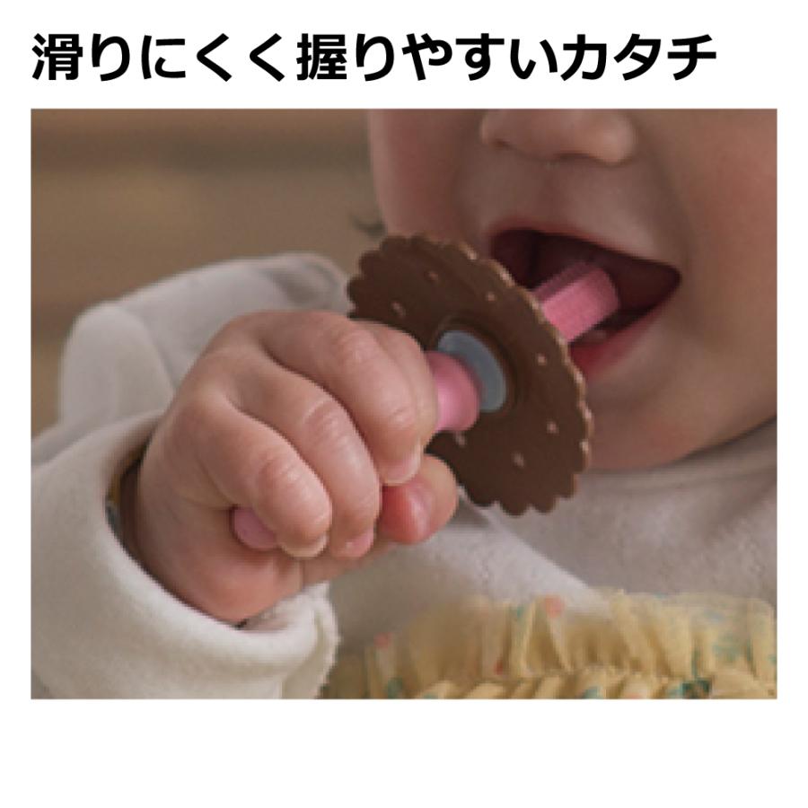 ベビー歯ブラシ トライ たべたら歯みがきセット 前歯用 リッチェル 乳歯 仕上げ 歯みがき 練習 トレーニング 赤ちゃん | リッチェル | 05