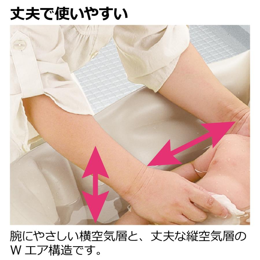 ベビーバス ふかふか ベビーバスK リッチェル 新生児 赤ちゃん お風呂 折りたたみ ギフト 出産祝い | リッチェル | 03