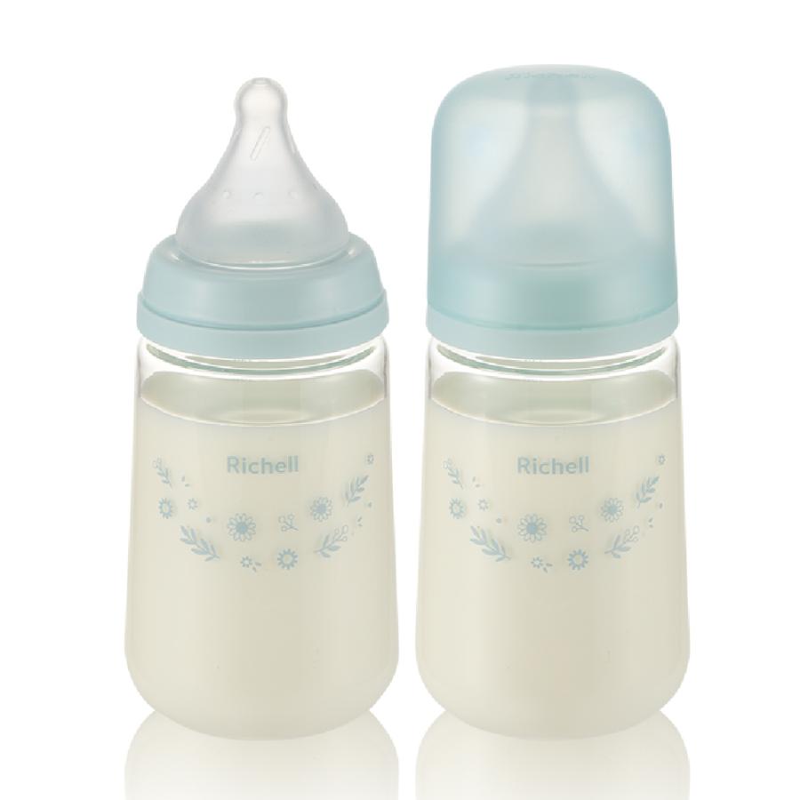哺乳瓶 はなえみ ガラス哺乳びん 240mL リッチェル 哺乳びん ベビー 赤ちゃん ギフト 出産祝い | リッチェル | 04