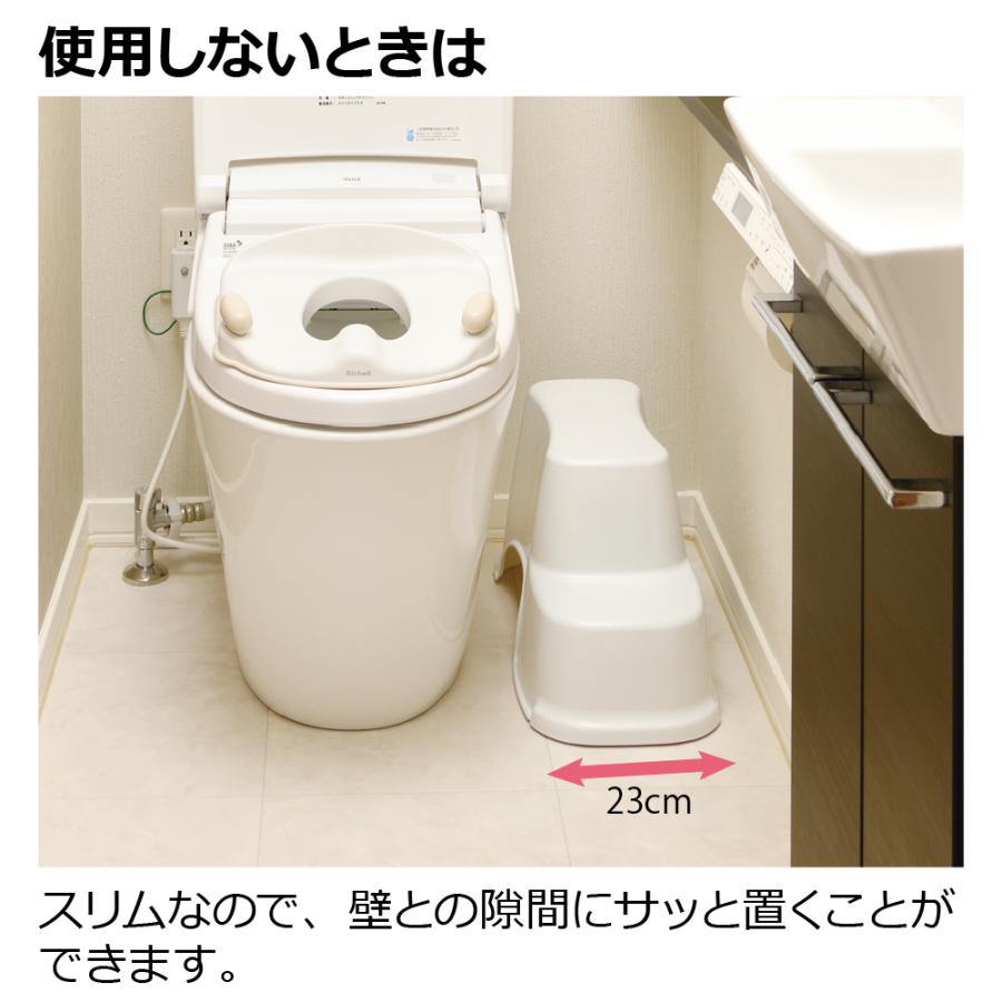 トイレ 踏み台 子供 トイレサポートステップ スリム リッチェル トレーニング 練習 キッズ 男の子 女の子 | リッチェル | 07