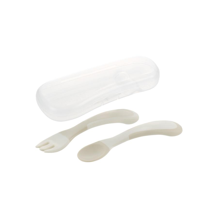 トライ にぎり持ちスプーン・フォーク(ケース付) ベビー 赤ちゃん カトラリー かわいい リッチェル 公式 | リッチェル | 01