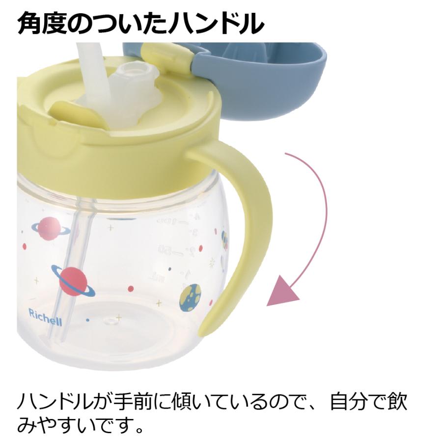 トライ もれないストローマグ ベビー 赤ちゃん ベビーマグ 7カ月頃 食洗機 煮沸 持ち手 蓋付きトレーニング 吸いやすい 軽量 出産祝い リッチェル Richell 公式 | リッチェル | 07