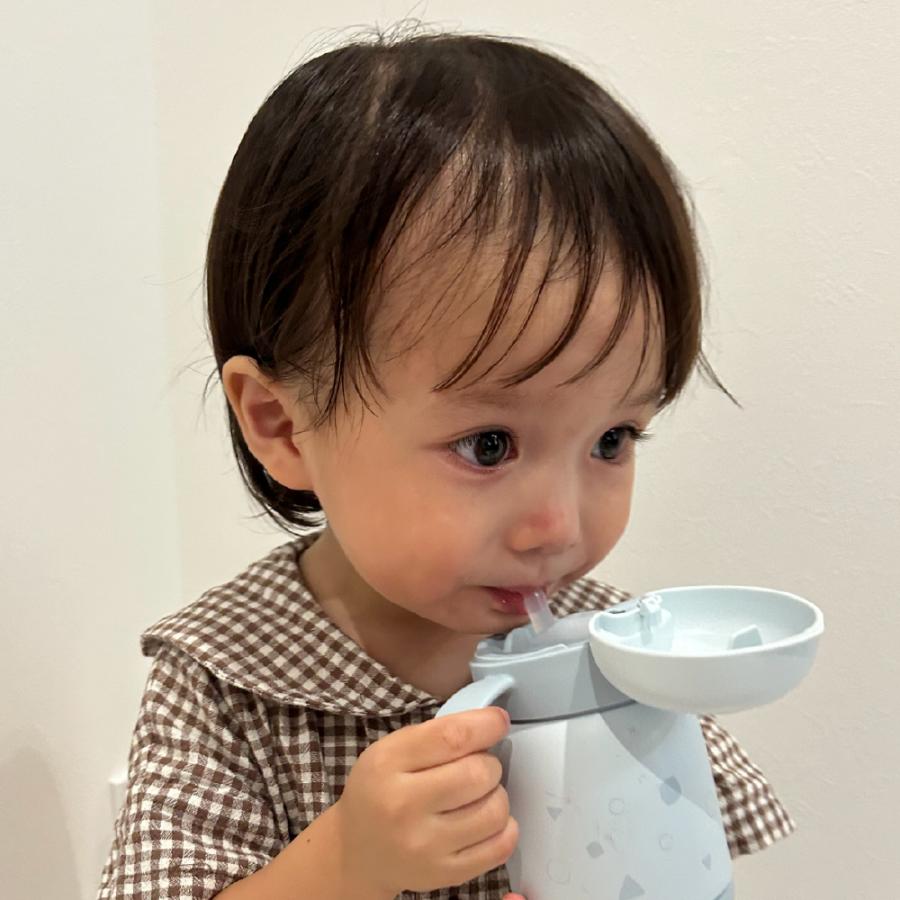 トライ もれない保冷ストローマグ 300 ベビー 赤ちゃん ベビーマグ 7カ月頃 持ち手 付き トレーニング 吸いやすい 出産祝い ステンレス リッチェル Richell 公式 | リッチェル | 02