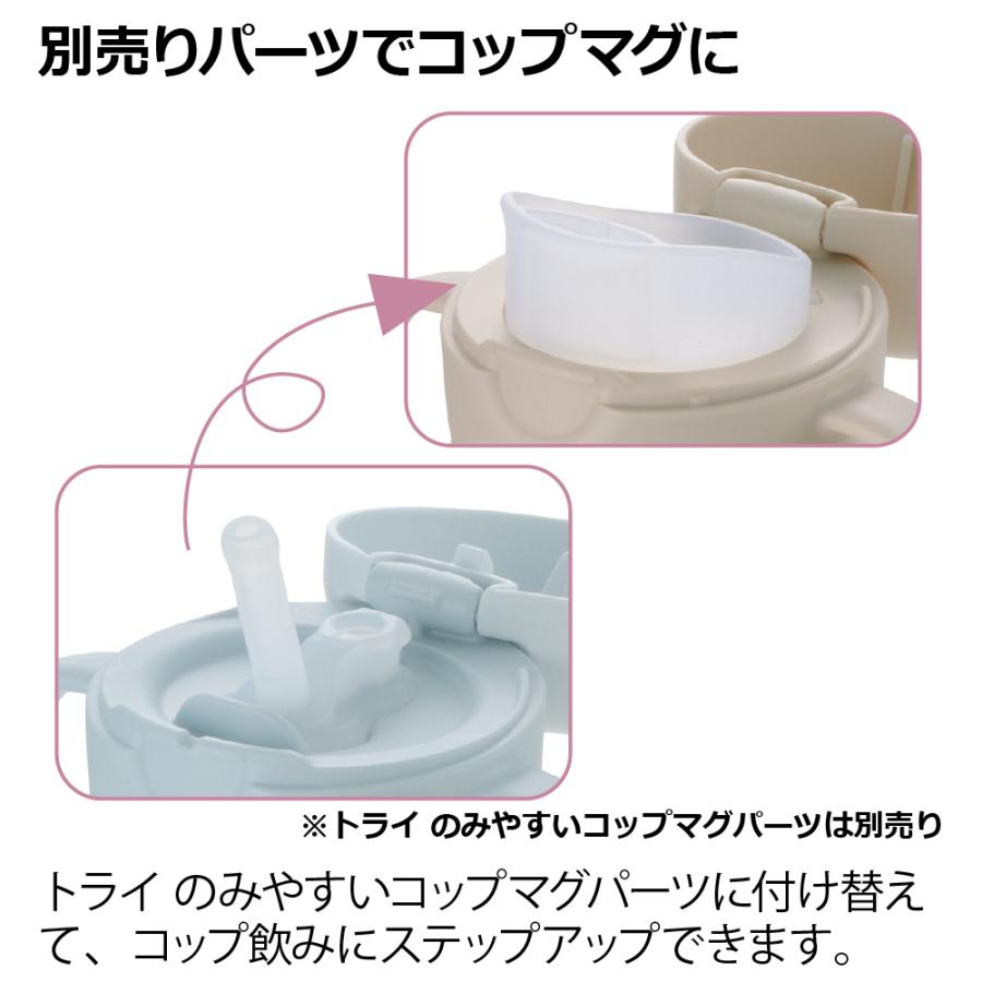 トライ もれない保冷ストローマグ 300 ベビー 赤ちゃん ベビーマグ 7カ月頃 持ち手 付き トレーニング 吸いやすい 出産祝い ステンレス リッチェル Richell 公式 | リッチェル | 08