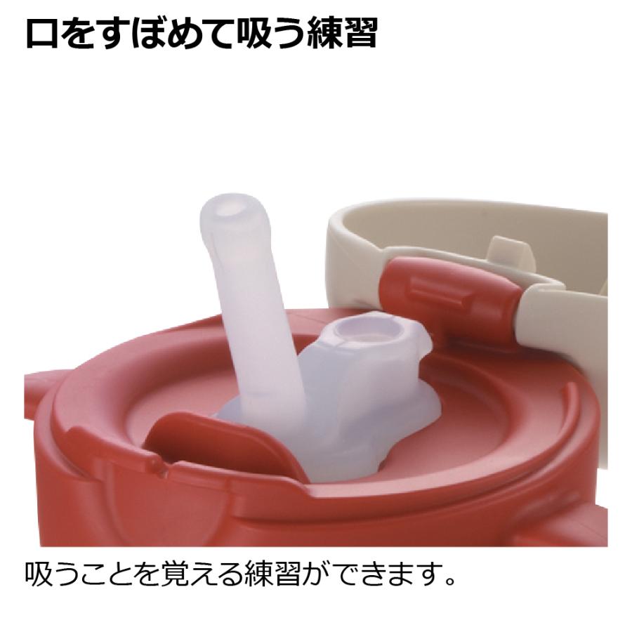 トライ もれない保冷ストローマグ 450 ベビー 赤ちゃん ベビーマグ 7カ月頃 持ち手付き トレーニング 吸いやすい 出産祝い ステンレス リッチェル Richell 公式 | リッチェル | 03