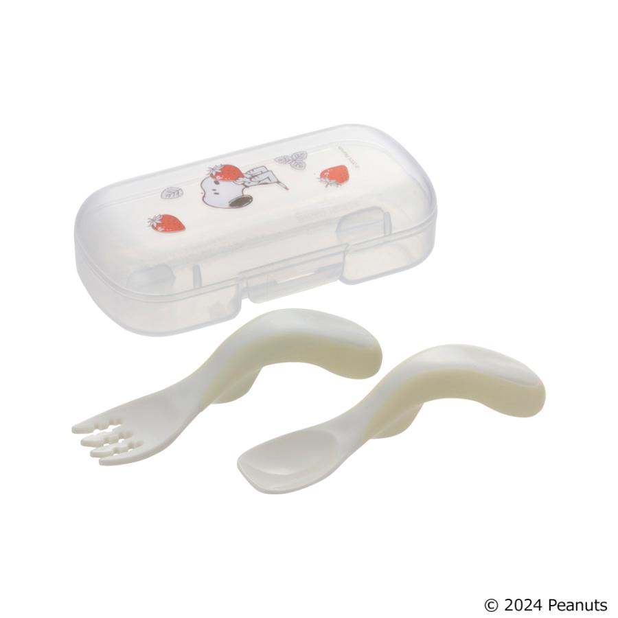 ピーナッツ コレクション つまみ持ちスプーン・フォーク(ケース付)FS ベビー カトラリー リッチェル 公式 | リッチェル | 01