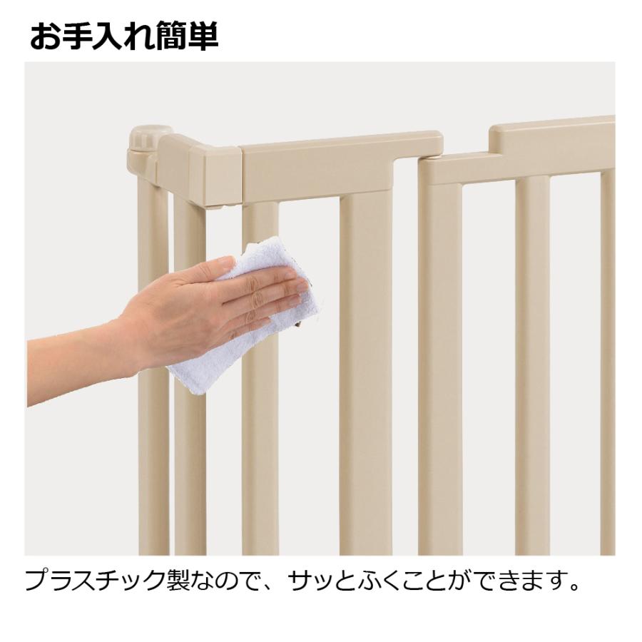 おくだけフェンス ベビー 赤ちゃん 6カ月〜2才頃 ベビーゲート 仕切り 柵 育児 簡単開け閉め 取付簡単 けが キッチン 事故防止 プラスチック リッチェル 公式 | リッチェル | 08