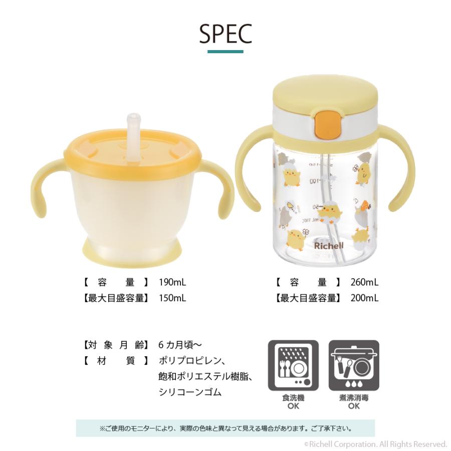 【配送区分R1】アクリア いきなりストローマグセットKN 漏れにくい 持ち手付 6カ月頃 リッチェル 公式 | リッチェル | 13