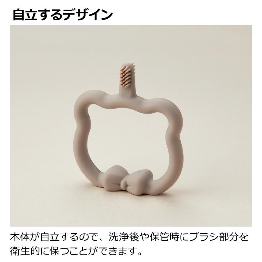 トライ つよもち乳歯ブラシSTEP1 赤ちゃん ベビー 子供 はじめて のど突き防止 シリコン やわらか 練習 歯固め 習慣 安全 リッチェル公式ショップ Richell | リッチェル | 06