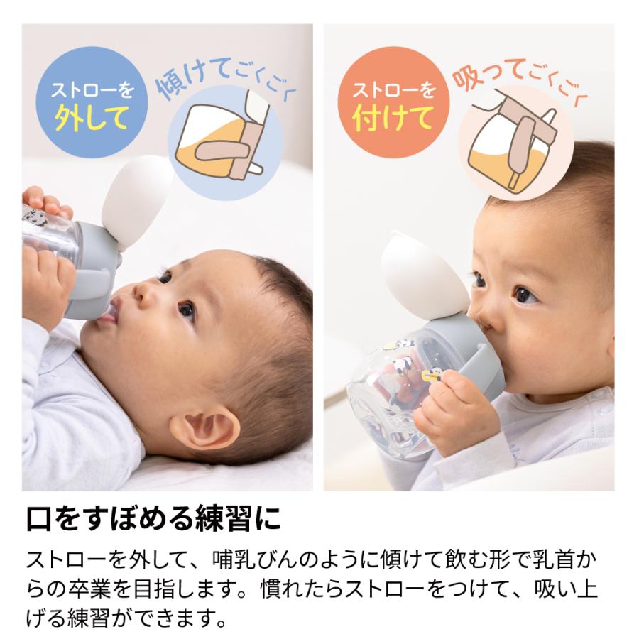 【配送区分K1】トライ もれない幅広ストローマグR 赤ちゃん ベビーマグ 5カ月頃 持ち手付 リッチェル 公式 | リッチェル | 02