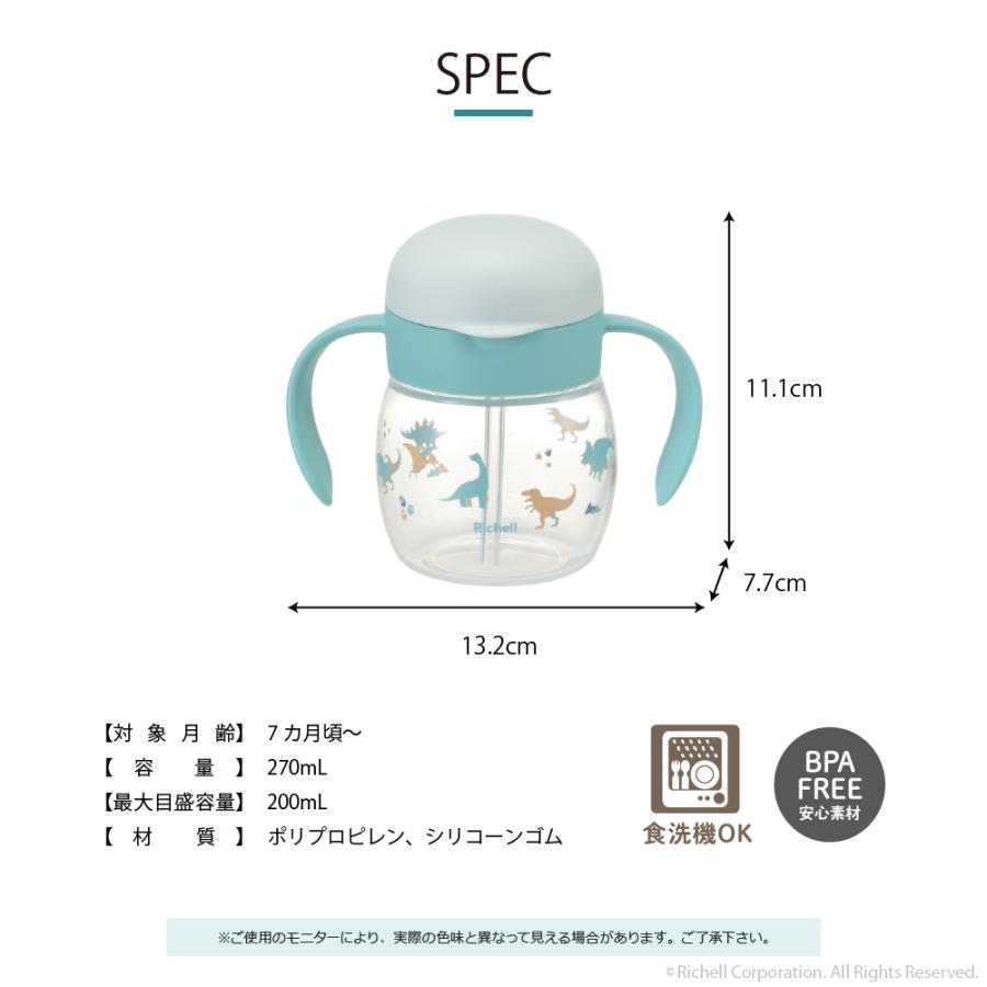 【配送区分K1】トライ もれないストローマグR 赤ちゃん ベビーマグ 7ヵ月頃 持ち手付 リッチェル 公式 | リッチェル | 11