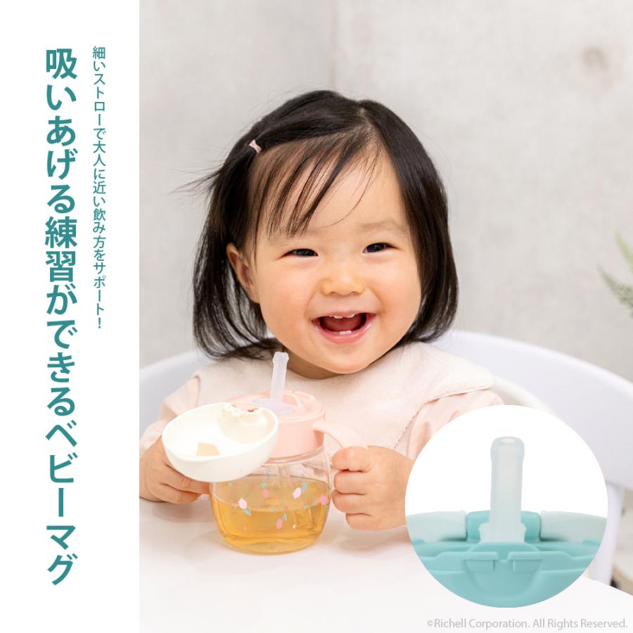 【配送区分K1】トライ もれないストローマグR 赤ちゃん ベビーマグ 7ヵ月頃 持ち手付 リッチェル 公式 | リッチェル | 01