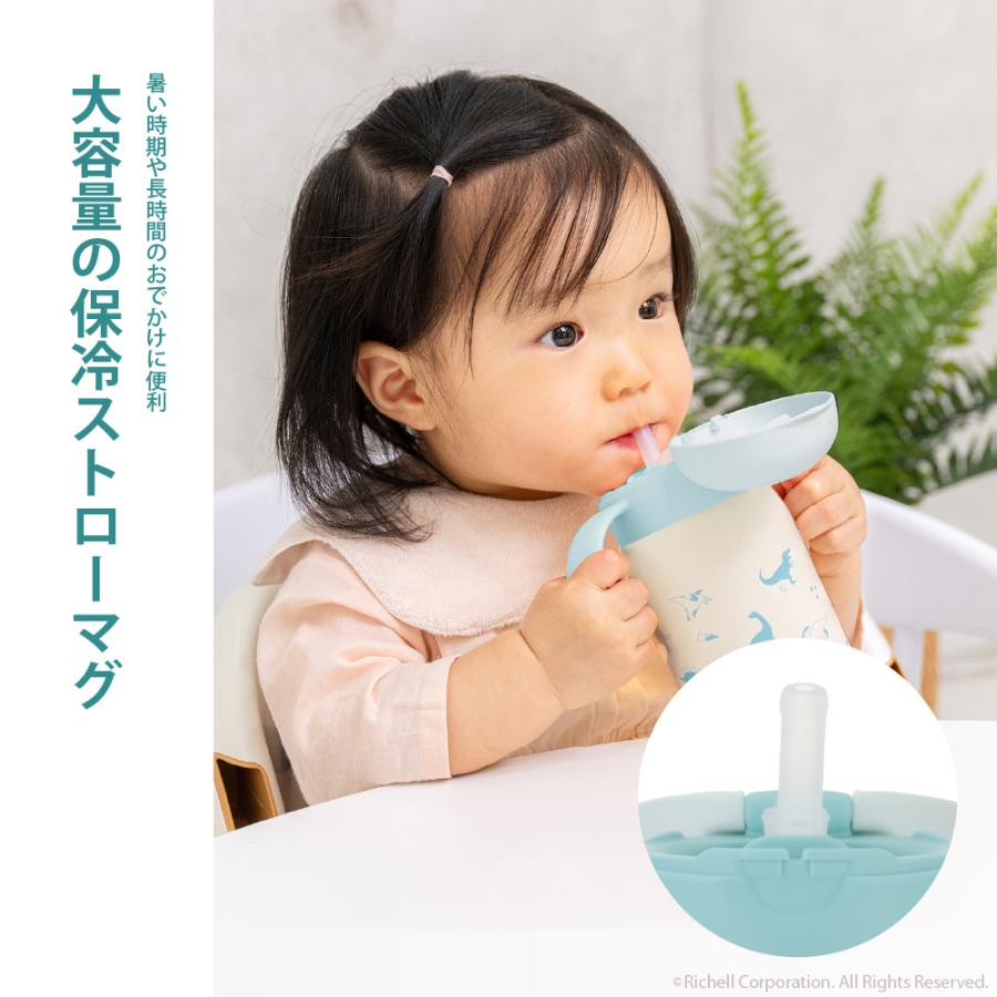 【配送区分K1】トライ もれない保冷ストローマグR 450 7か月頃 赤ちゃん ベビー 真空断熱 リッチェル 公式 | リッチェル | 02