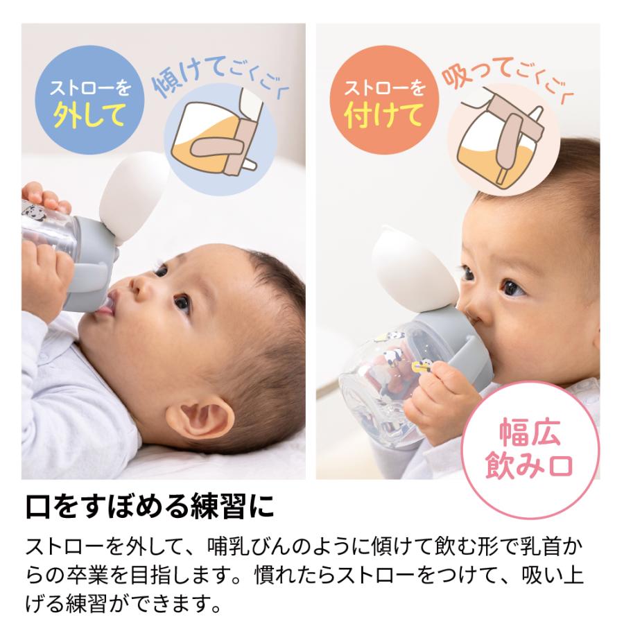 【配送区分K1】トライ マグセットR 5ヵ月頃 シンプル お出かけ 軽量 割れにくい 水筒 持手付き 飲みやすい 練習 かわいい プラスチック リッチェル Richell 公式 | リッチェル | 03