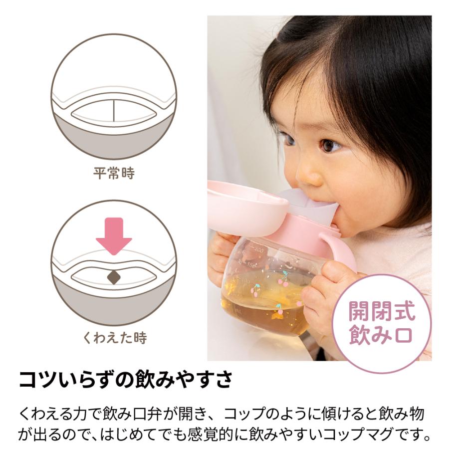 【配送区分K1】トライ マグセットR 5ヵ月頃 シンプル お出かけ 軽量 割れにくい 水筒 持手付き 飲みやすい 練習 かわいい プラスチック リッチェル Richell 公式 | リッチェル | 05