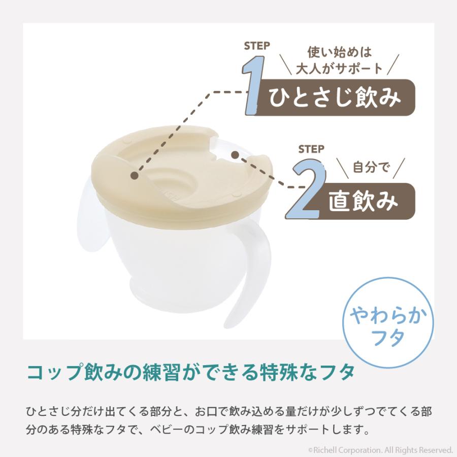 【配送区分K1】トライ コップ飲みマスターセットR 4ヵ月頃 赤ちゃん ベビー のみやすい リッチェル 公式 | リッチェル | 03
