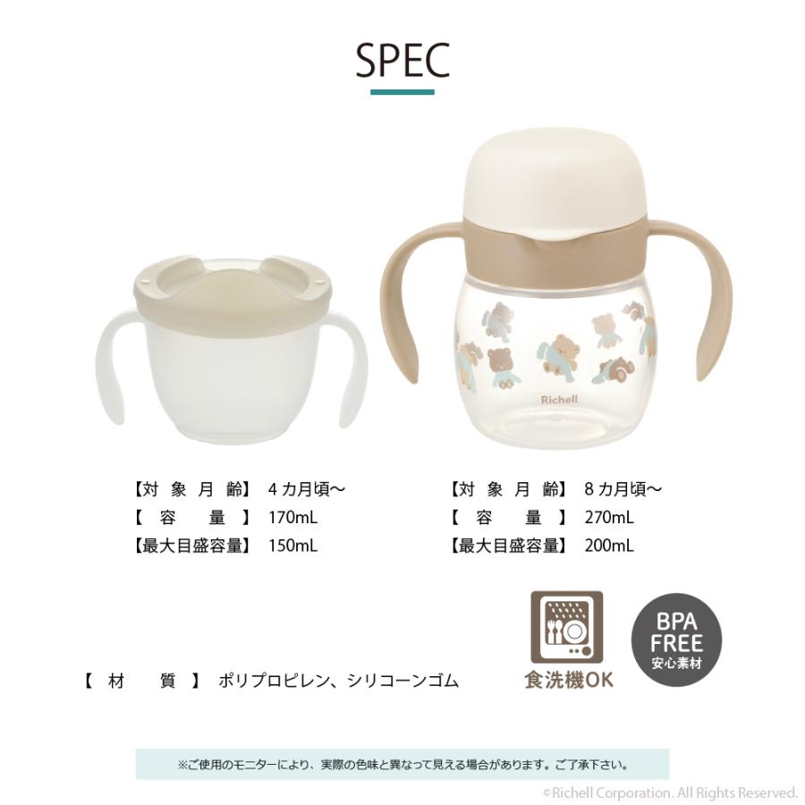 【配送区分K1】トライ コップ飲みマスターセットR 4ヵ月頃 赤ちゃん ベビー のみやすい リッチェル 公式 | リッチェル | 08