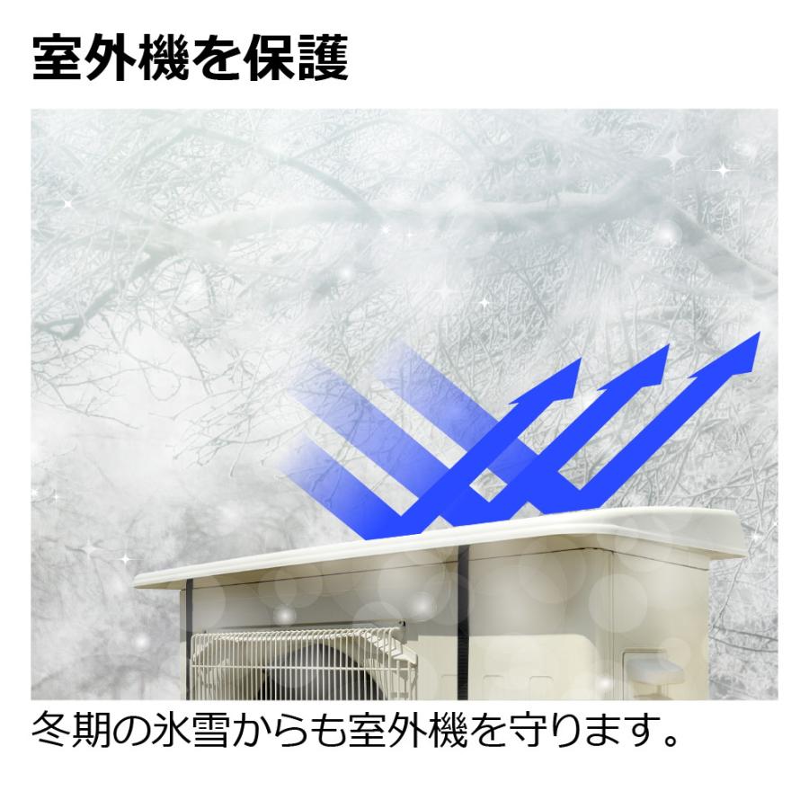 エアコン日よけ ワイド TU 910 クーラー エコ キュート 室外機 カバー 日除け パネル 雨 雪 ひも付き 固定 断熱 省エネ リッチェル | リッチェル | 04