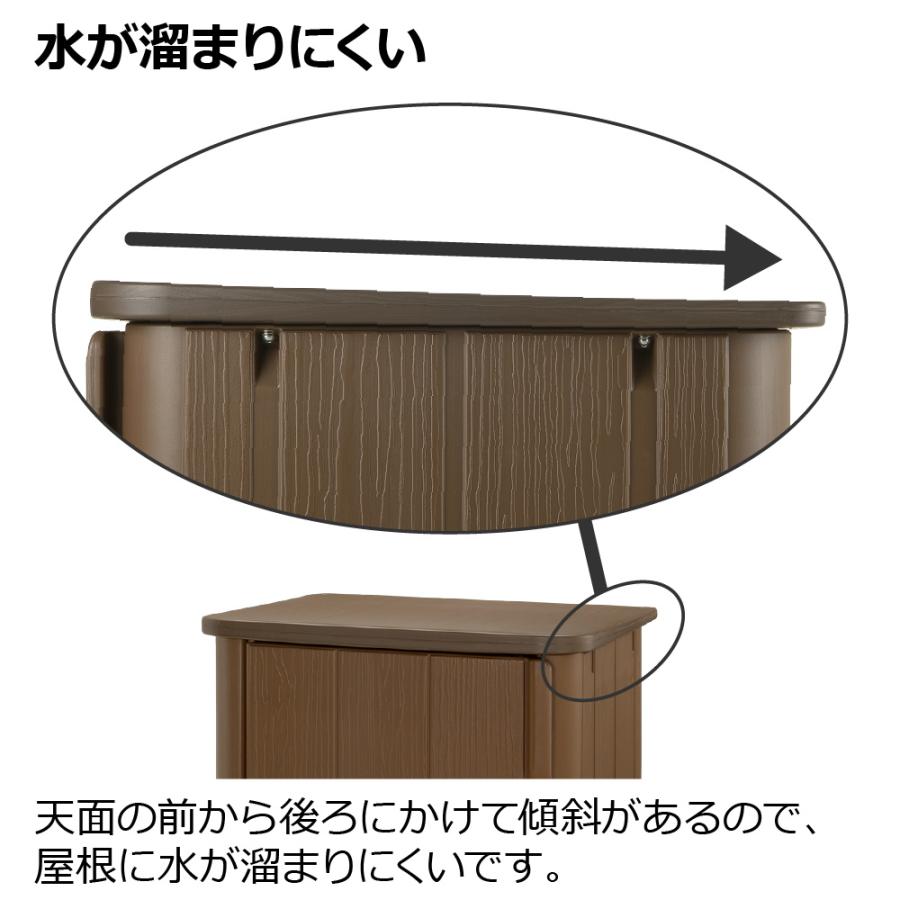 アルベロ ストッカーST 160 物置 収納 庫 ボックス ガーデン 小型 屋外 庭 ベランダ プラスチック リッチェル  公式ショップ | リッチェル | 10