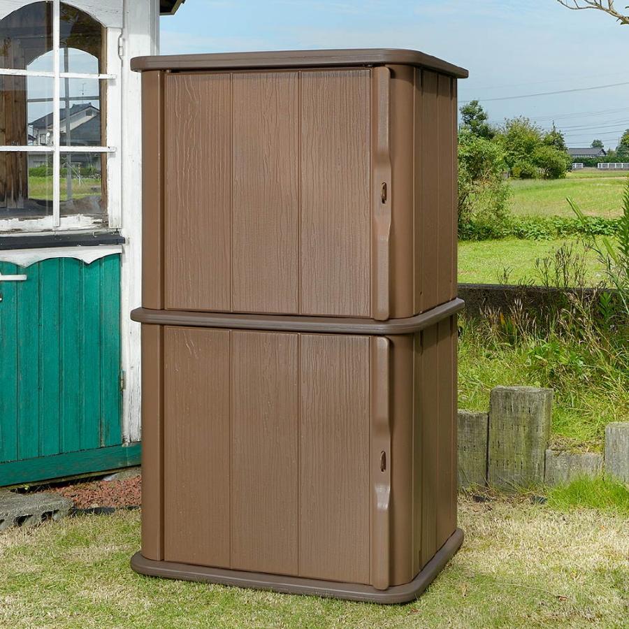 アルベロ ストッカーST 160 物置 収納 庫 ボックス ガーデン 小型 屋外 庭 ベランダ プラスチック リッチェル  公式ショップ | リッチェル | 02