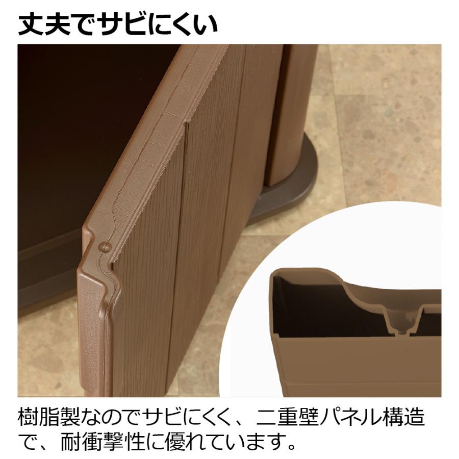 アルベロ ストッカーST 160 物置 収納 庫 ボックス ガーデン 小型 屋外 庭 ベランダ プラスチック リッチェル  公式ショップ | リッチェル | 07