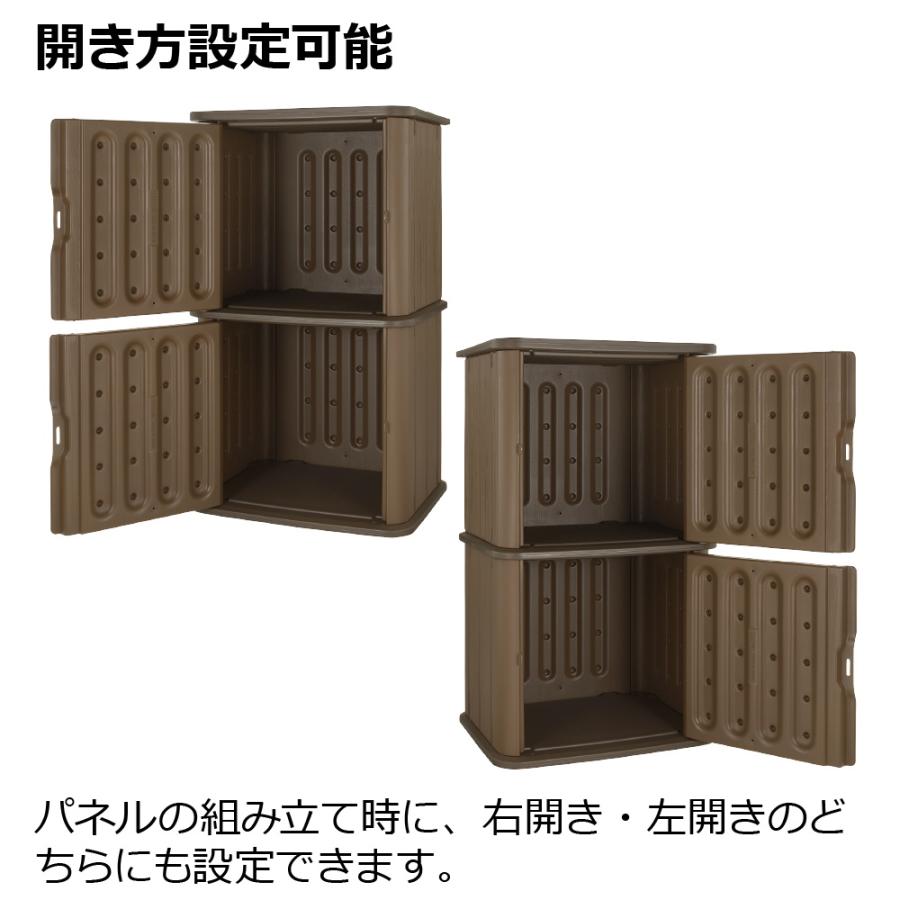 アルベロ ストッカーST 160 物置 収納 庫 ボックス ガーデン 小型 屋外 庭 ベランダ プラスチック リッチェル  公式ショップ | リッチェル | 09