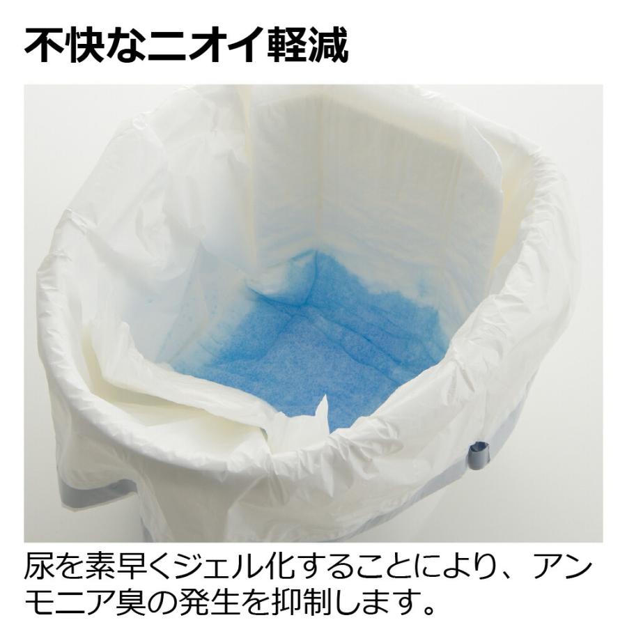 ポータブルトイレ処理袋×4袋 ラクリーンバッグ 楽とじ ラ