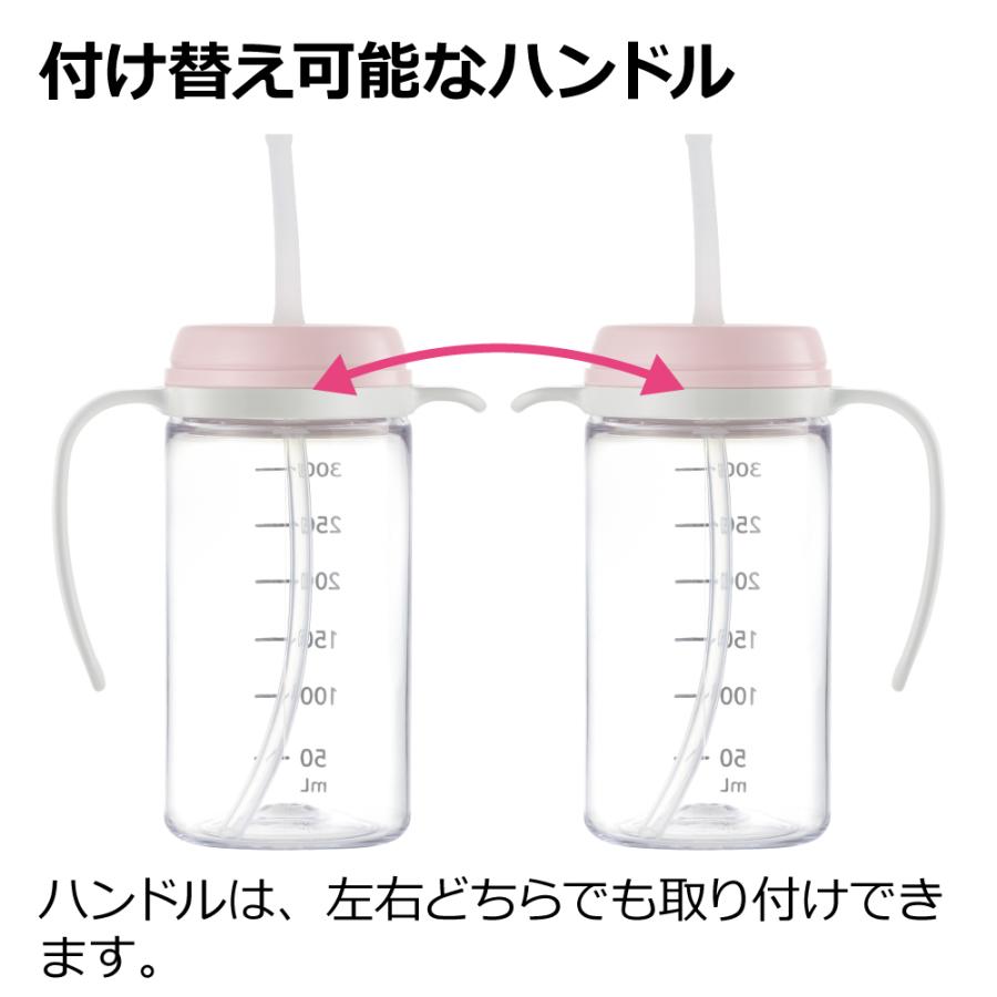 介護用コップ 使っていいね! 飲みやすいストローコップ 300 介護 食器 ストロー 付き カップ ボトル 老人 大人 リッチェル | リッチェル | 06