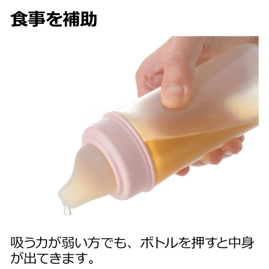 介護用 使っていいね! 吸い口付やわらかボトル 200 介護 食器 ストロー付き カップ ボトル 老人 大人 リッチェル | リッチェル | 05