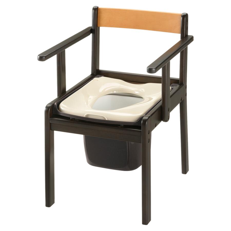 木製きらく 軽〜いトイレ 普通便座 介護用トイレ ポータブルトイレ 家具調トイレ 老人用 大人 リッチェル  公式 | リッチェル | 01