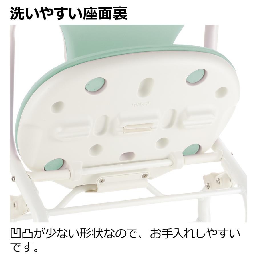 【配送区分K2】やわらかシャワーチェア クレオ折りたたみ(防カビプラス) 背付460 リッチェル シャワーチェアー 介護 用 風呂 イス | リッチェル | 08