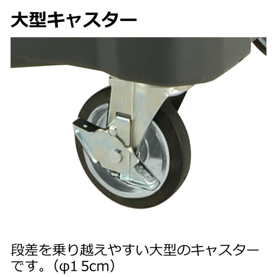 物置 屋外 キャリングカートN 320 大型 ゴミ 箱 ごみ ダスト ボックス ストッカー 収納 リッチェル | リッチェル | 05