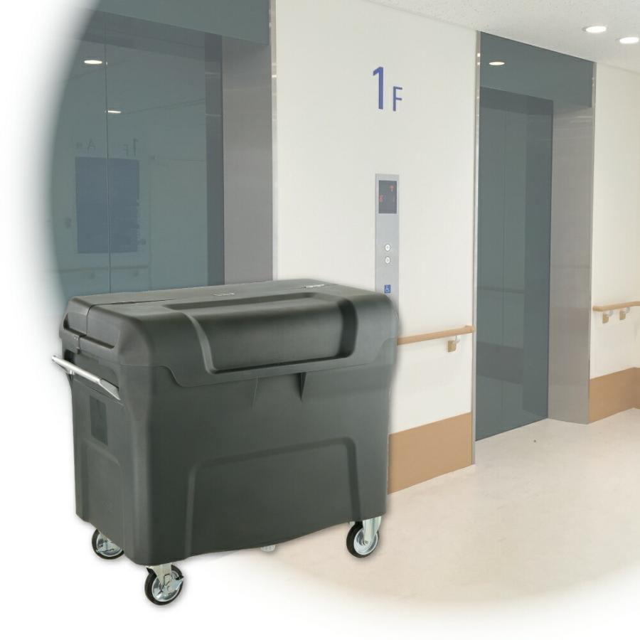 キャリングカートN 550S ダスト ボックス ごみ ゴミ 箱 集積 ステーション 大型 業務用 台車 屋外用 キャスター リッチェル | リッチェル | 02