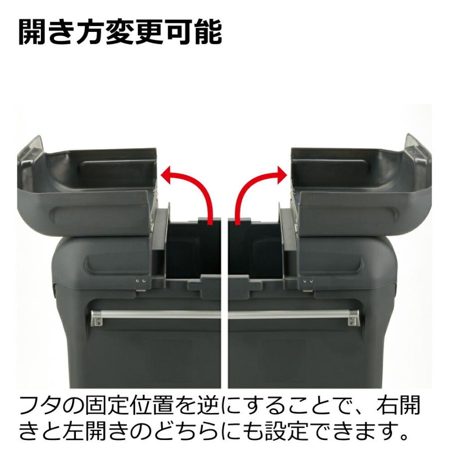 キャリングカートN 550S ダスト ボックス ごみ ゴミ 箱 集積 ステーション 大型 業務用 台車 屋外用 キャスター リッチェル | リッチェル | 04