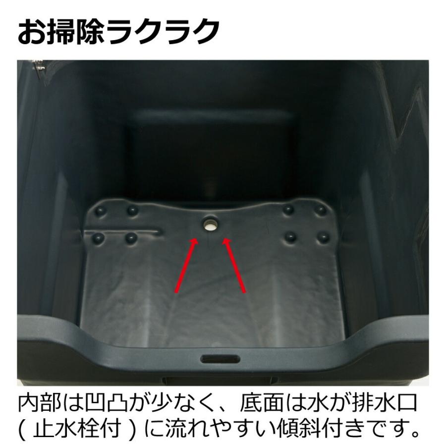 キャリングカートN 550S ダスト ボックス ごみ ゴミ 箱 集積 ステーション 大型 業務用 台車 屋外用 キャスター リッチェル | リッチェル | 06