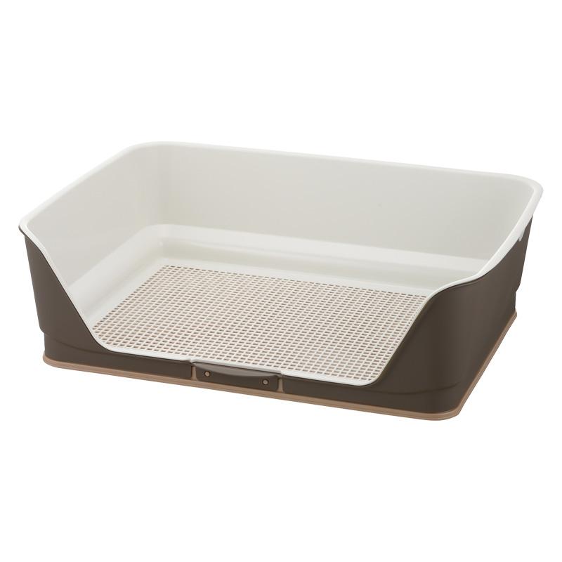 犬トイレ 囲い お掃除簡単ステップ壁付トイレ ワイド リッチェル トレー 壁付き メッシュ しつけ ペット | リッチェル | 01