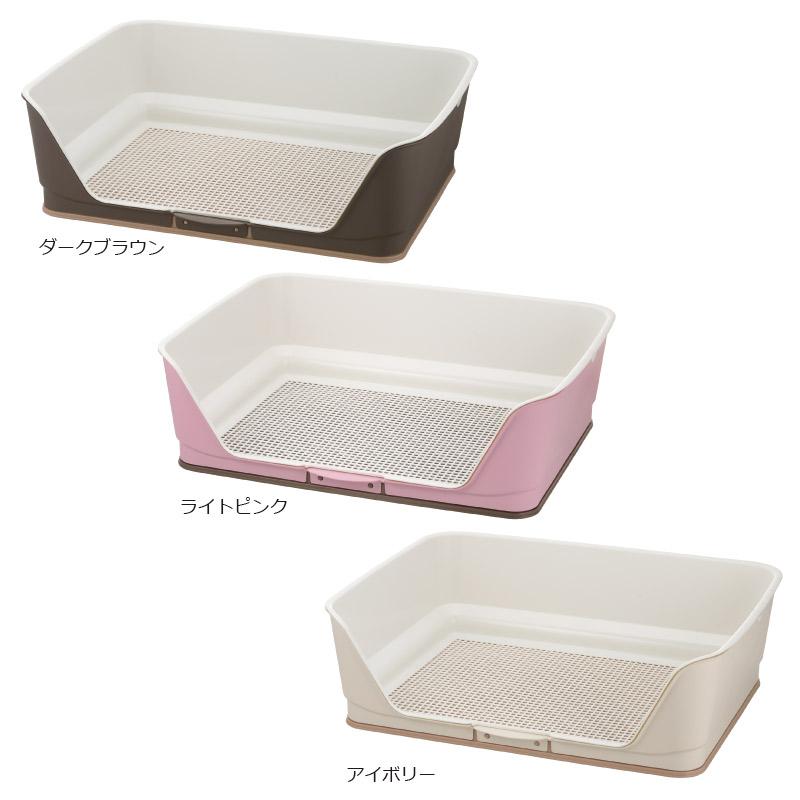犬トイレ 囲い お掃除簡単ステップ壁付トイレ ワイド リッチェル トレー 壁付き メッシュ しつけ ペット | リッチェル | 10