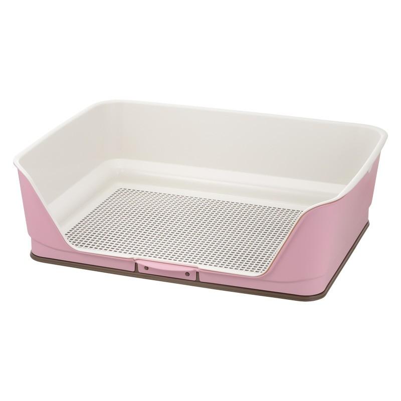 犬トイレ 囲い お掃除簡単ステップ壁付トイレ ワイド リッチェル トレー 壁付き メッシュ しつけ ペット | リッチェル | 02