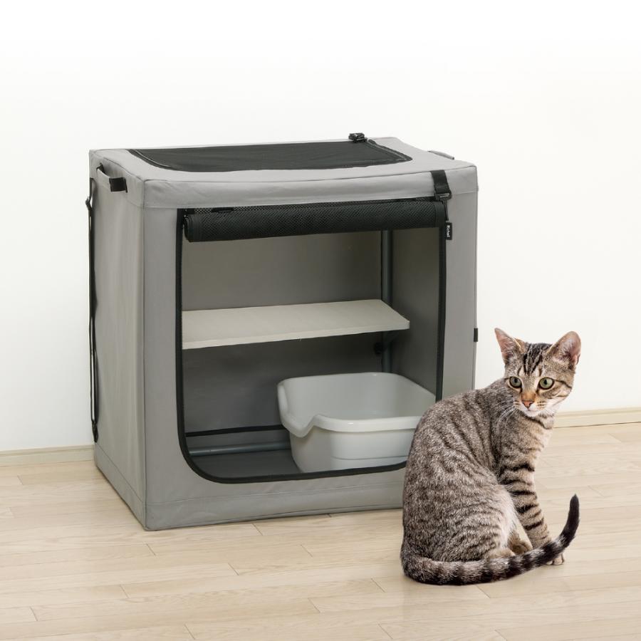 たためるキャットケージ 猫 防災 キャリー リッチェル コンパクト 折りたたみ 簡単 持ち運び 災害 避難 | リッチェル | 09