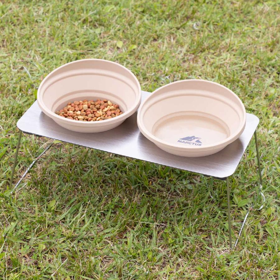 マークタス ポータブル ディッシュスタンド M 食器 餌 台 入れ スタンド ペット ドッグ 用品 小 中 型犬 おしゃれ リッチェル | リッチェル | 06
