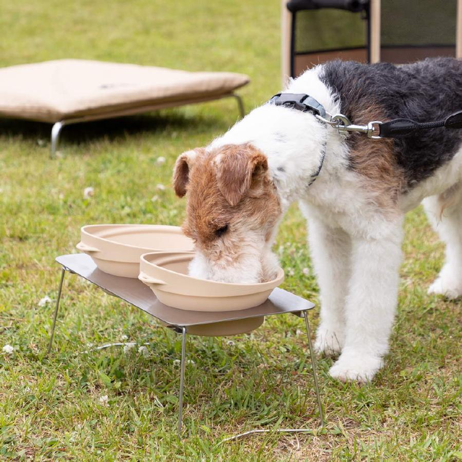 マークタス ポータブル ディッシュスタンド L 食器 餌 台 入れ スタンド ペット ドッグ 用品 中 大 型犬 おしゃれ リッチェル | リッチェル | 06