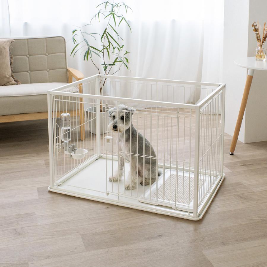 インテリアペットサークル 90-60 ペット ドッグ 犬 用 の ケージ 犬 シンプル スライドドア 超小型犬 小型犬 プラスチック リッチェル 公式 |  | 02