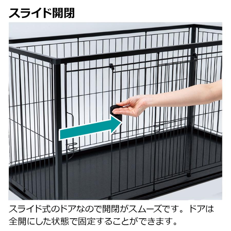 インテリアペットサークル 120-60 ペット ドッグ 犬 用 の ケージ 犬 サークル 室内 シンプル スライドドア 超小型犬 小型犬 プラスチック リッチェル 公式 |  | 03