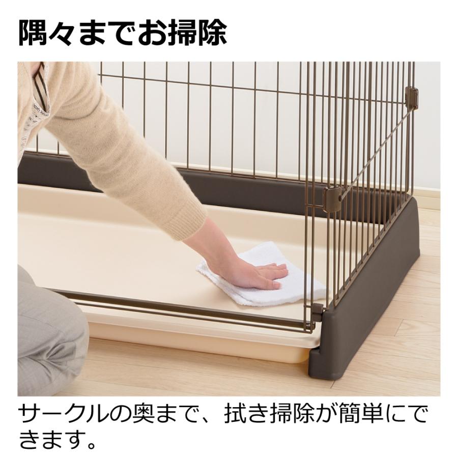 まるこめ リッチエル　お掃除簡単ペットサークル、ケージ　120、天板付き リッチェル（Richell） もっとお掃除簡単ペットサークル 120-60 ペット